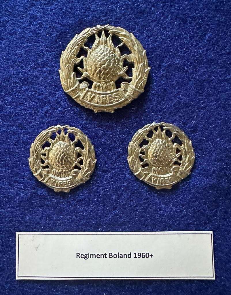 Regiment Boland 1960+, Cap Badge and Set of Collar Badges