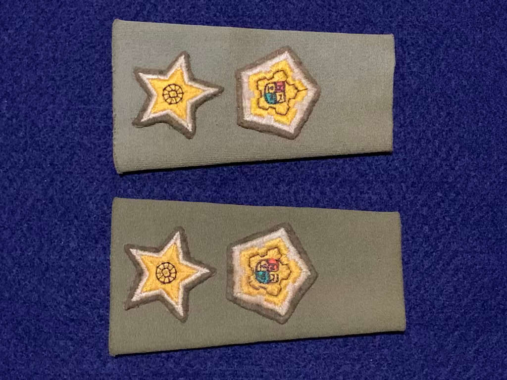 SA Army Commandant Tupper Sleeve with Sewn on Rank, Embossed Type - 1 Pair