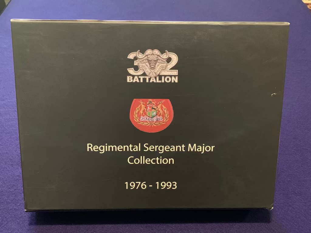 32 Bn Regimental Sergeant Major Collection - 1976 to 1993 - Medallions and Sketches (1 of 32 Exist)