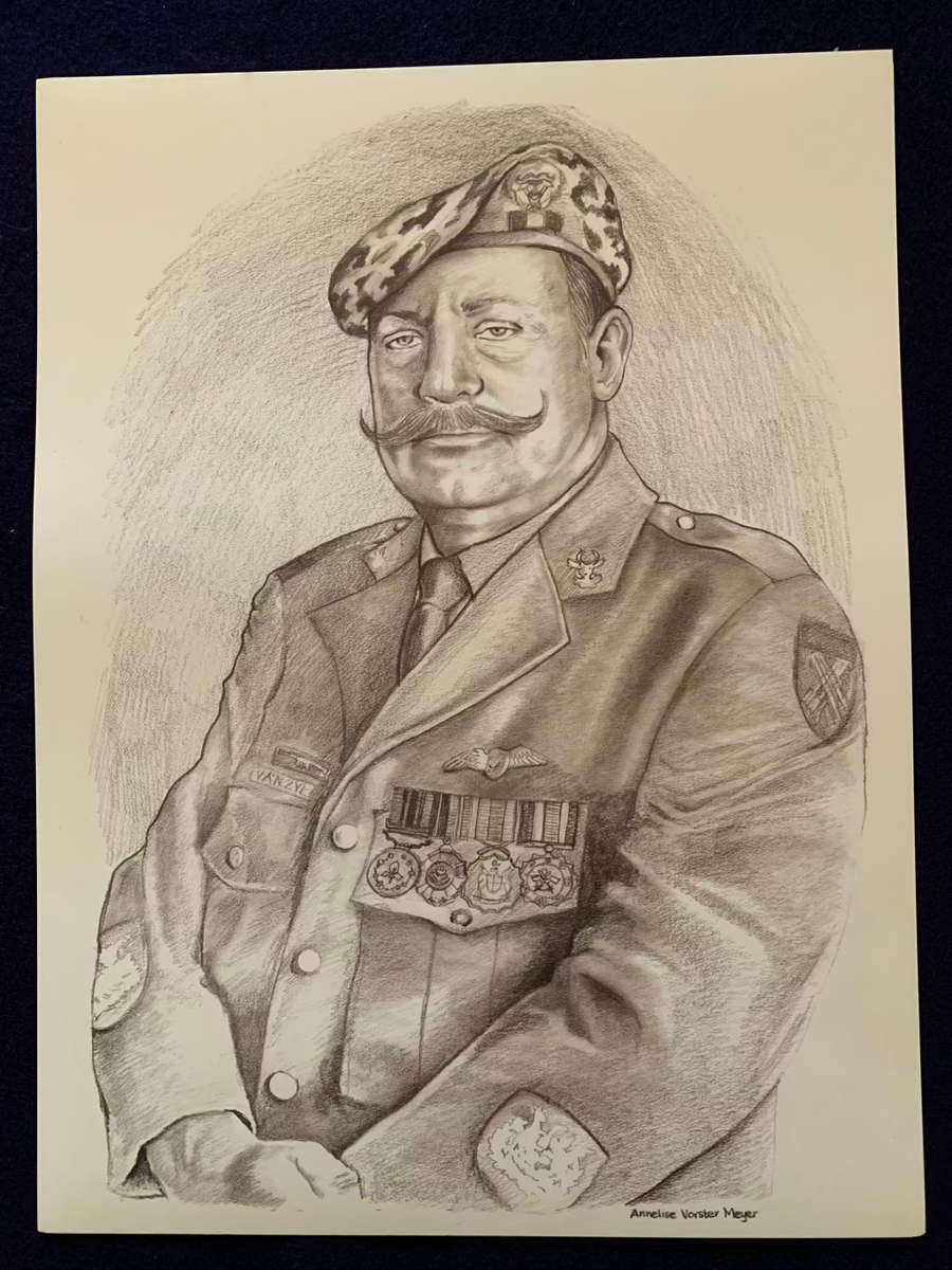 32 Bn Regimental Sergeant Major Collection - 1976 to 1993 - Medallions and Sketches (1 of 32 Exist)