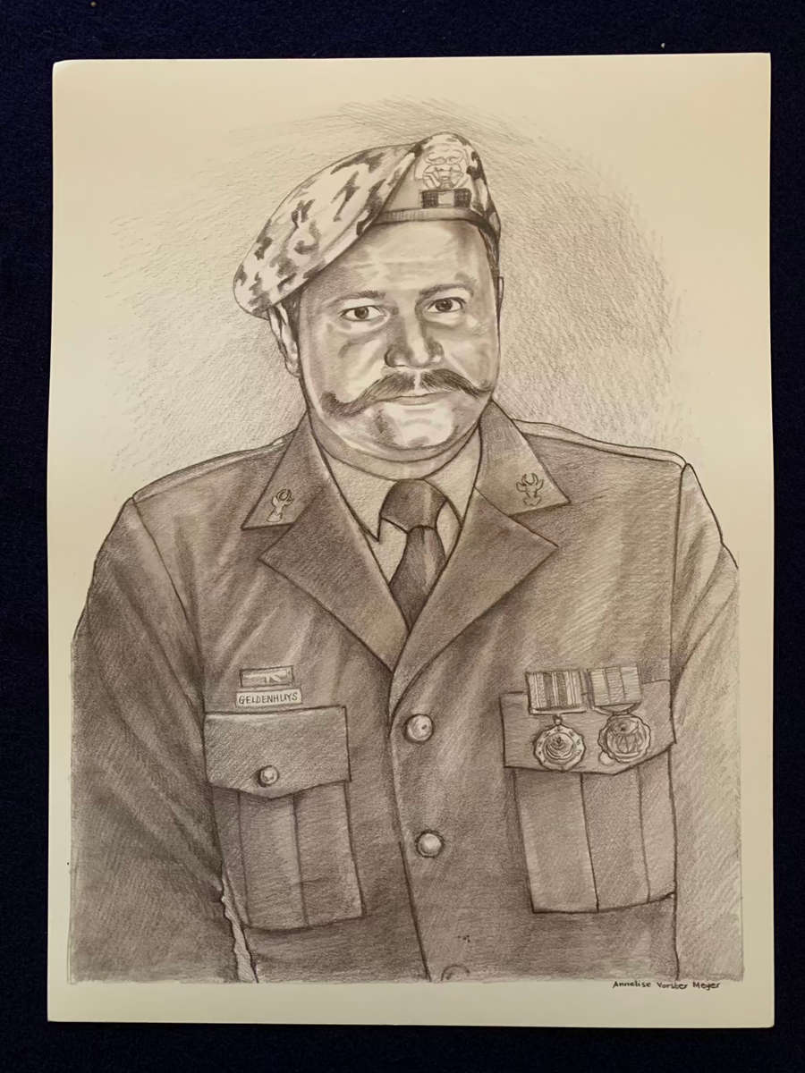 32 Bn Regimental Sergeant Major Collection - 1976 to 1993 - Medallions and Sketches (1 of 32 Exist)