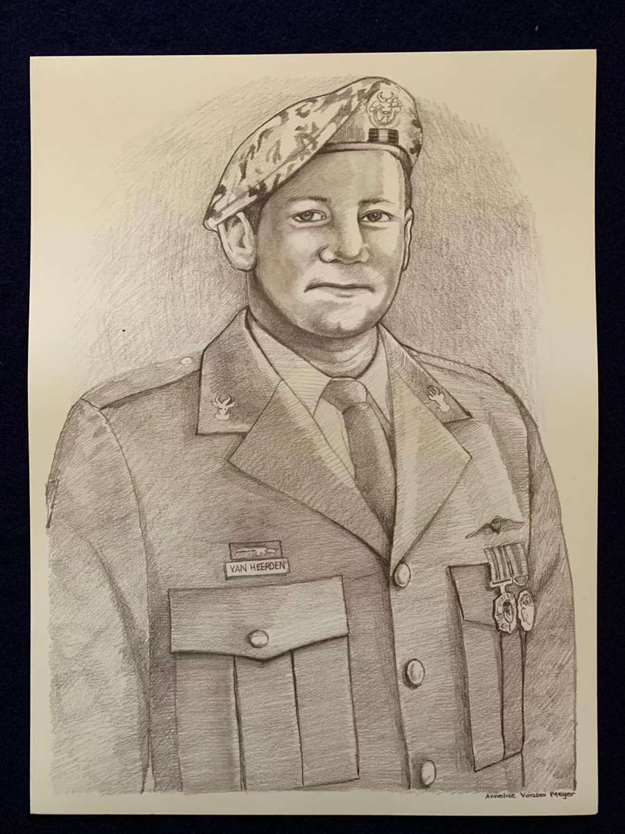 32 Bn Regimental Sergeant Major Collection - 1976 to 1993 - Medallions and Sketches (1 of 32 Exist)