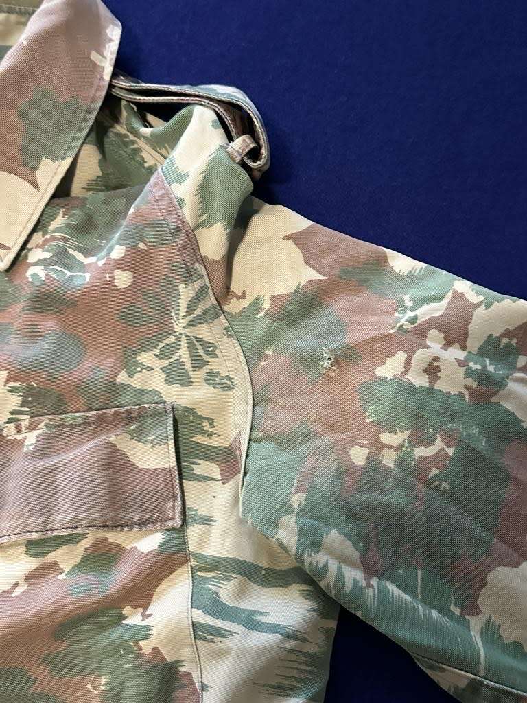 SAP Koevoet 1st Type Camouflage Bushjacket - Year 1971 - Original Used with StarBurst Patterns