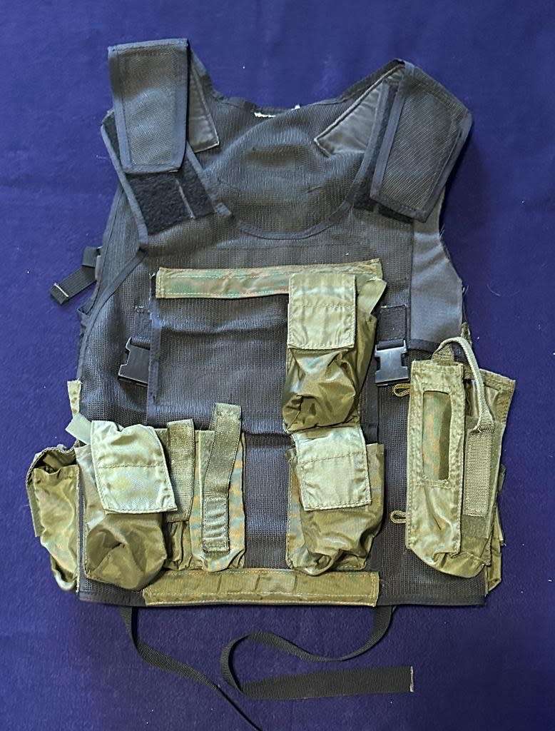 SAP Taskforce Olive Green Combat Vest with 4 Additional Loading Panels - Great Condition