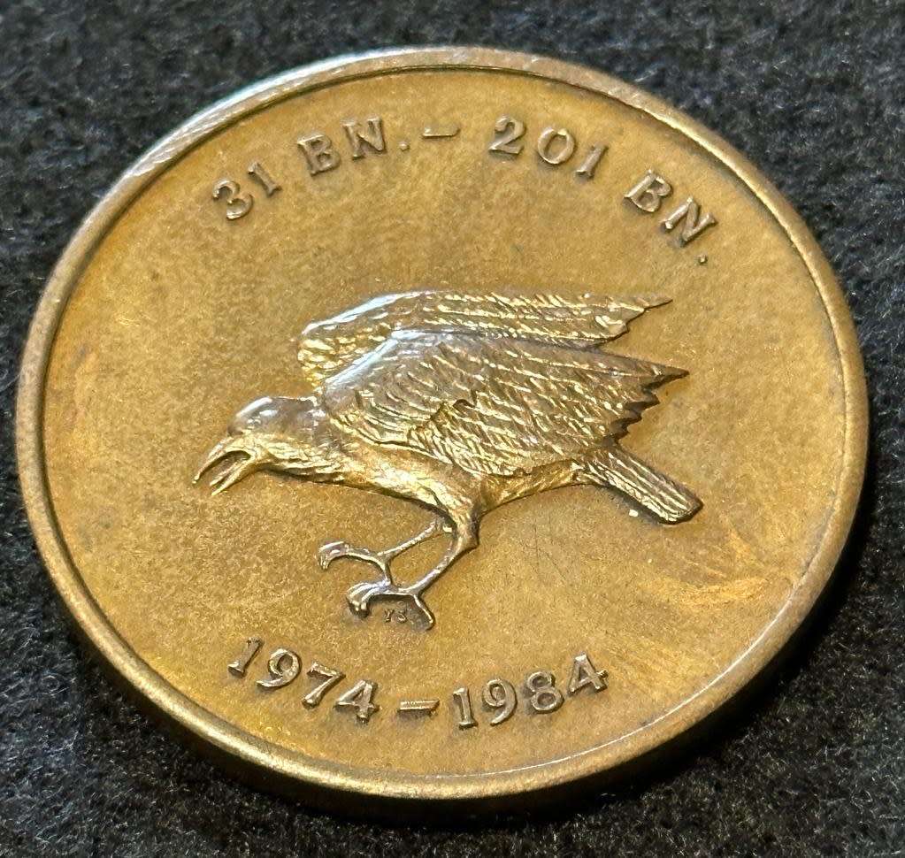 SADF 31Bn / 201Bn Medallion for Period 1974 to 1984