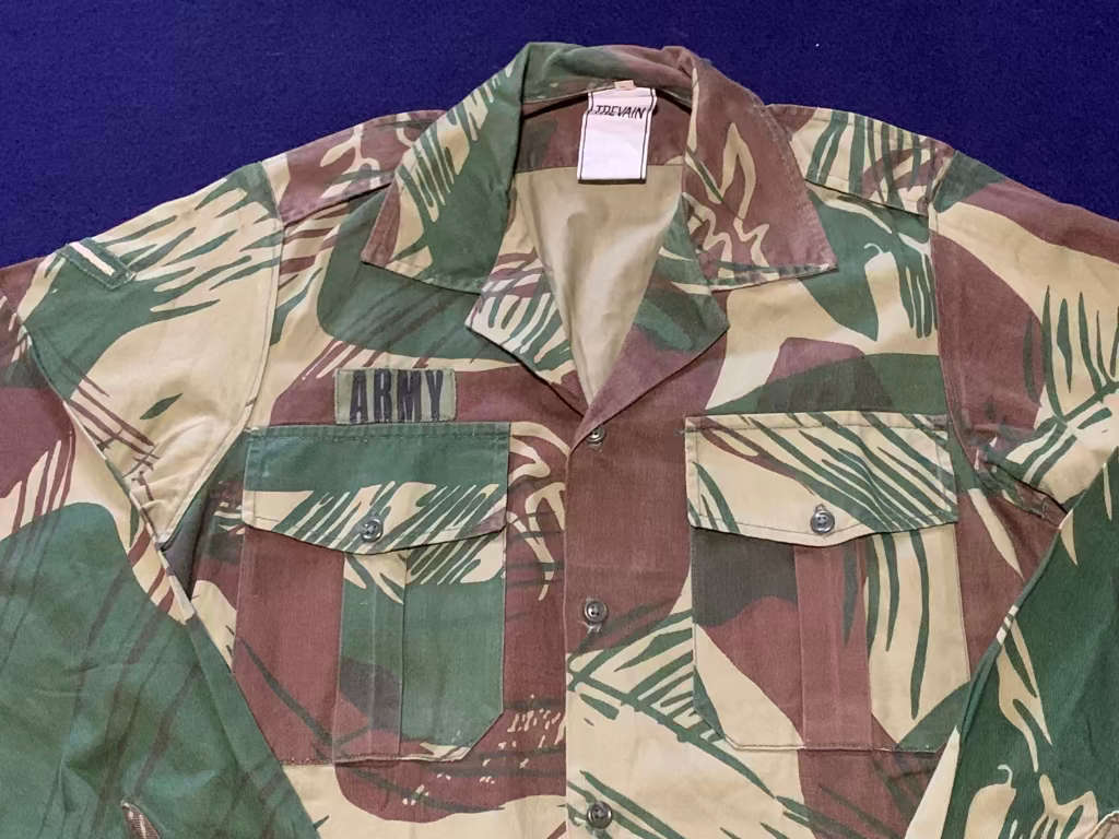 RHODESIAN Long Sleeve Camoflage Shirt - Lance Corporal - Manufactured by Trevain, Size 38/15