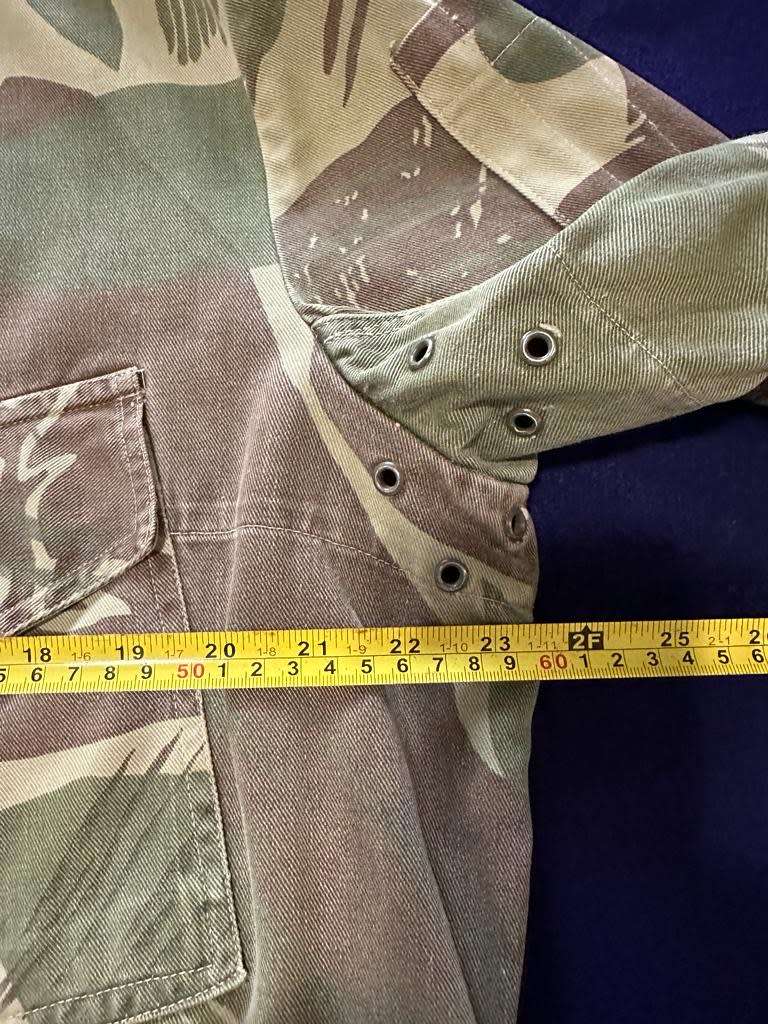 RHODESIA CAMO BUSH JACKET, with Padded Elbows and back zipper Pouch - Size 2