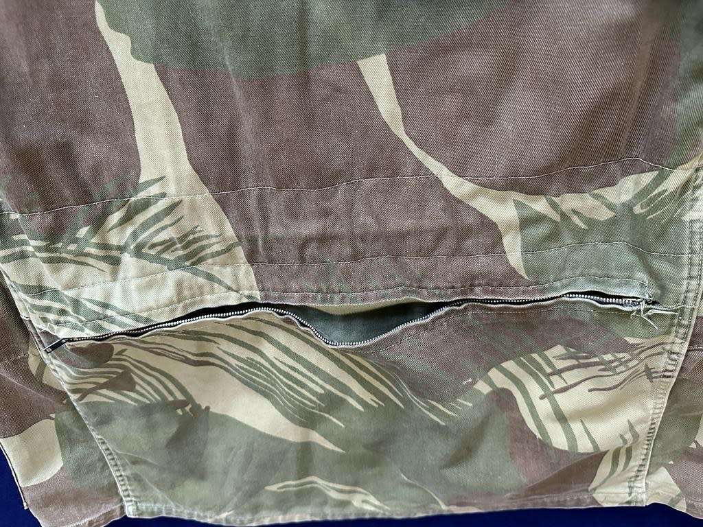 RHODESIA CAMO BUSH JACKET, with Padded Elbows and back zipper Pouch - Size 2