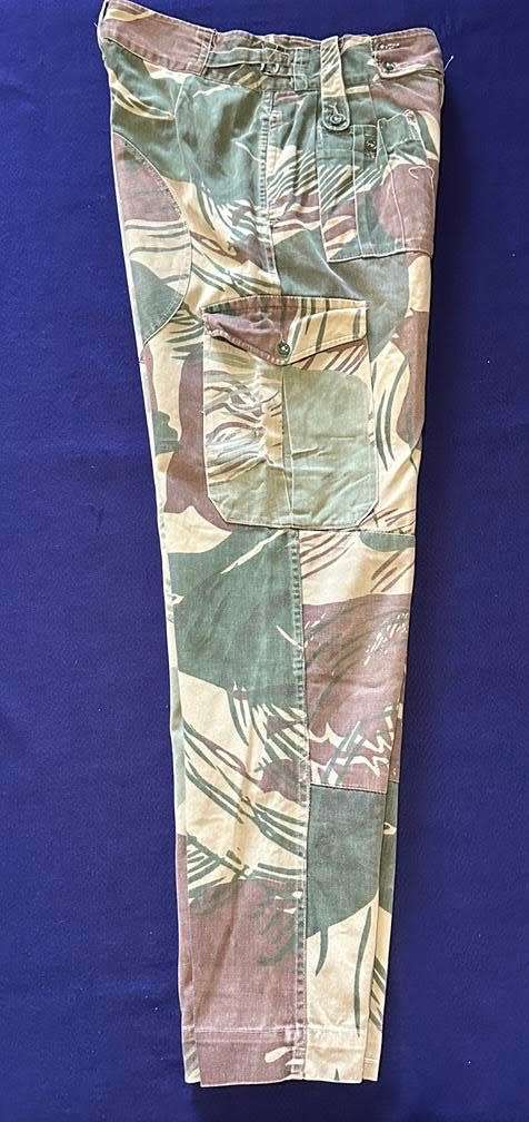 RHODESIAN ARMY CAMO TROUSERS, with Rear Padding and Waist Adjuster