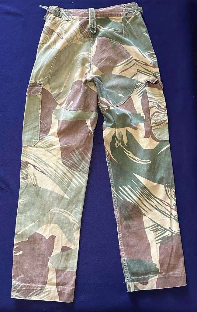 RHODESIAN ARMY CAMO TROUSERS, with Rear Padding and Waist Adjuster