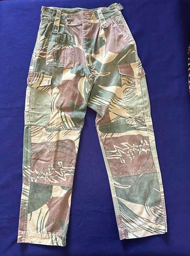 RHODESIAN ARMY CAMO TROUSERS, with Rear Padding and Waist Adjuster