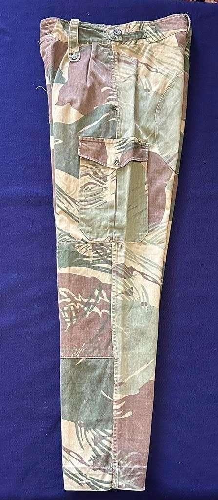 RHODESIAN ARMY CAMO TROUSERS, with Rear Padding and Waist Adjuster