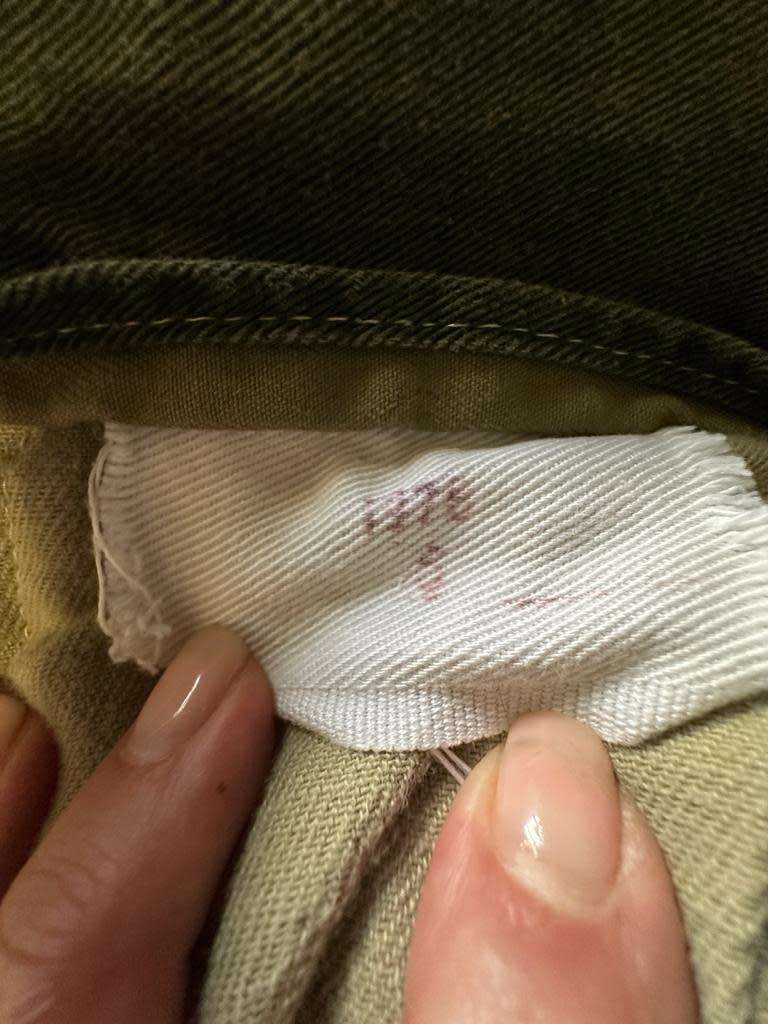 RHODESIAN ARMY CAMO TROUSERS, with Rear Padding and Waist Adjuster - Size 5, 1978 Year