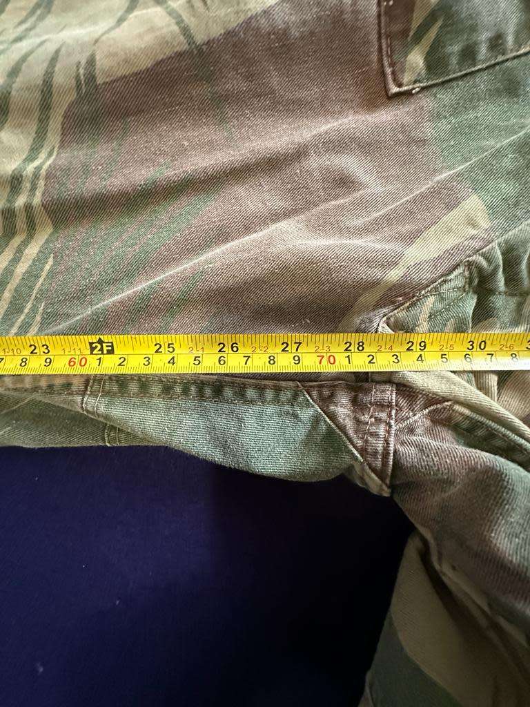 RHODESIAN ARMY CAMO TROUSERS, with Rear Padding and Waist Adjuster - Size 5, 1978 Year