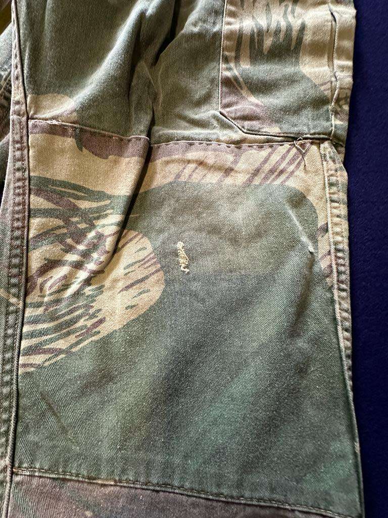RHODESIAN ARMY CAMO TROUSERS, with Rear Padding and Waist Adjuster - Size 5, 1978 Year