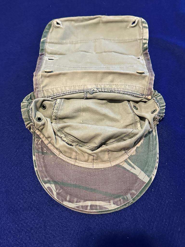 RHODESIAN ARMY / BSAP Camoflage Peak Cap - with headband loops - Rare Period Piece