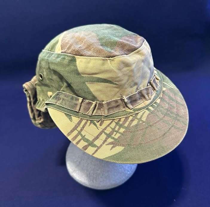 RHODESIAN ARMY / BSAP Camoflage Peak Cap - with headband loops - Rare Period Piece