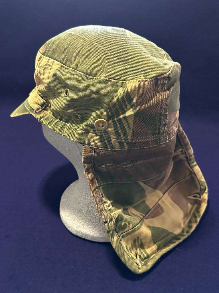 RHODESIAN ARMY / BSAP Camoflage Peak Cap - with headband loops - Rare Period Piece