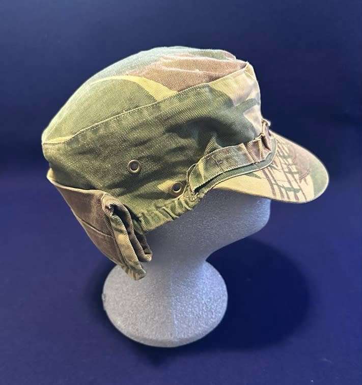 RHODESIAN ARMY / BSAP Camoflage Peak Cap - with headband loops - Rare Period Piece