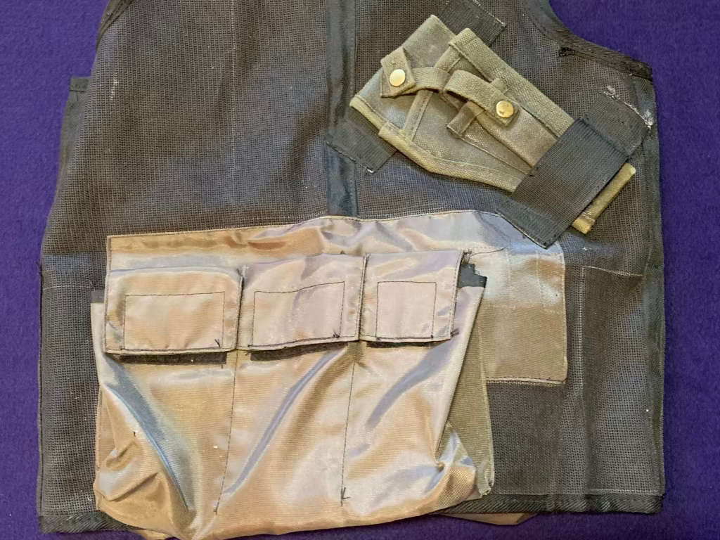 SA Army / SAP Personalised Battle Vest - with 2 Canvas Pouches, Water Bottle & Pouch & Gun Holster