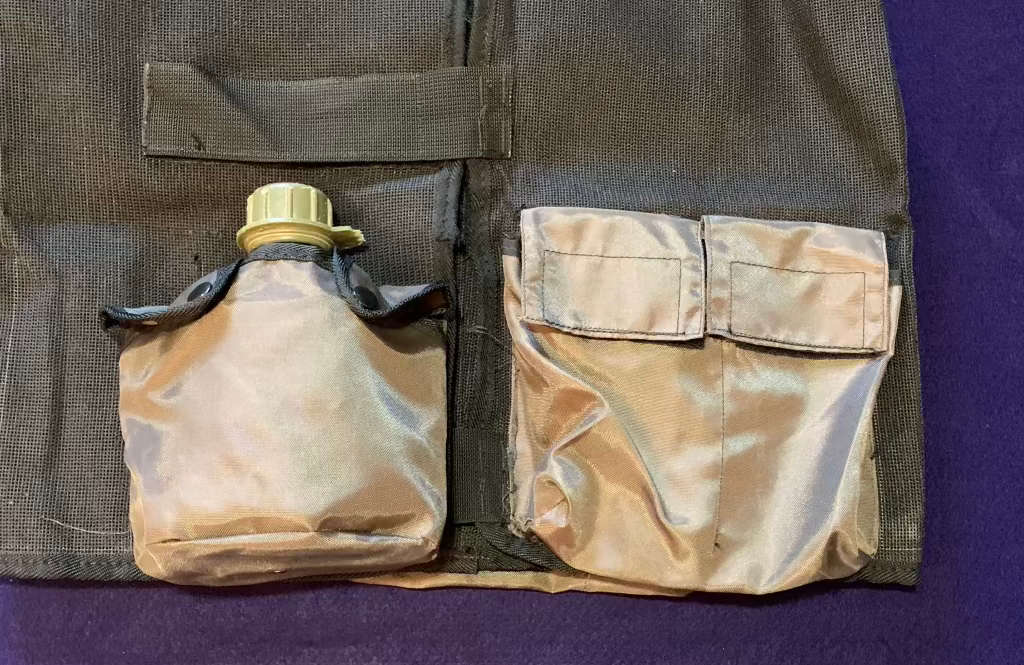 SA Army / SAP Personalised Battle Vest - with 2 Canvas Pouches, Water Bottle & Pouch & Gun Holster