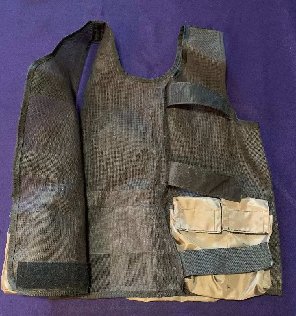 SA Army / SAP Personalised Battle Vest - with 2 Canvas Pouches, Water Bottle & Pouch & Gun Holster