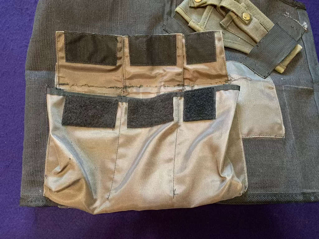 SA Army / SAP Personalised Battle Vest - with 2 Canvas Pouches, Water Bottle & Pouch & Gun Holster