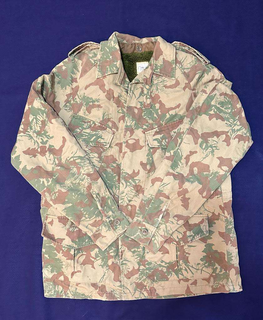 SAP / Koevoet Camoflage Jacket with Inner - Size Medium, Manufacturers Protea Clothing 1989