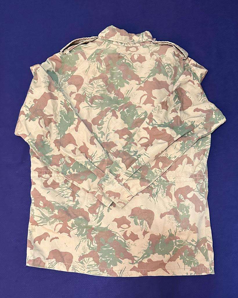 SAP / Koevoet Camoflage Jacket with Inner - Size Medium, Manufacturers Protea Clothing 1989