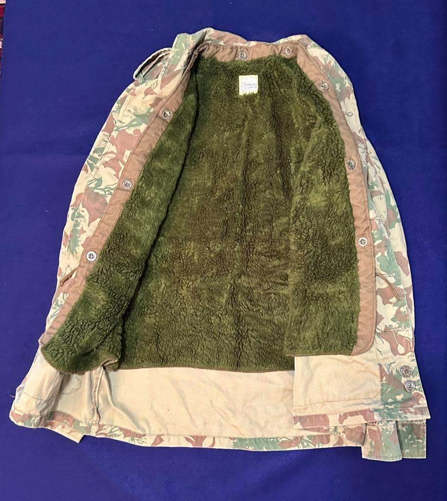 SAP / Koevoet Camoflage Jacket with Inner - Size Medium, Manufacturers Protea Clothing 1989