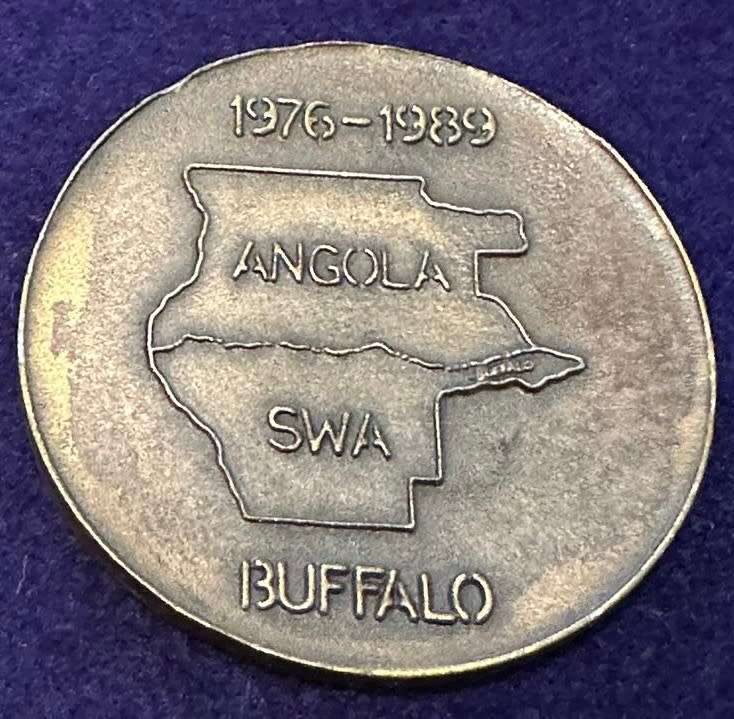32 Battalion 1976-1989 Buffalo Base Commemorative Medallion - 50mm Diameter