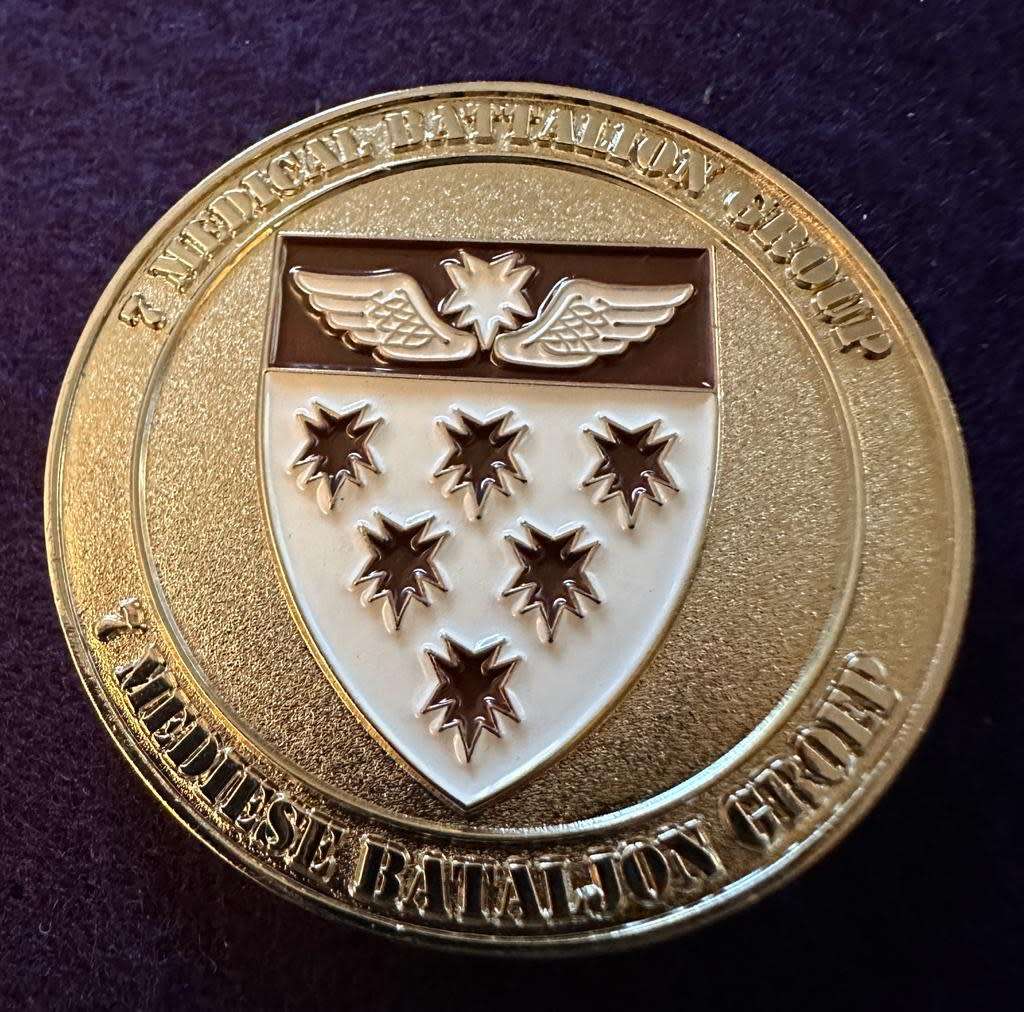 SA Army 7 Special Forces Medical Battalion Group Medallion - CB Wing (Chemical) - No 003
