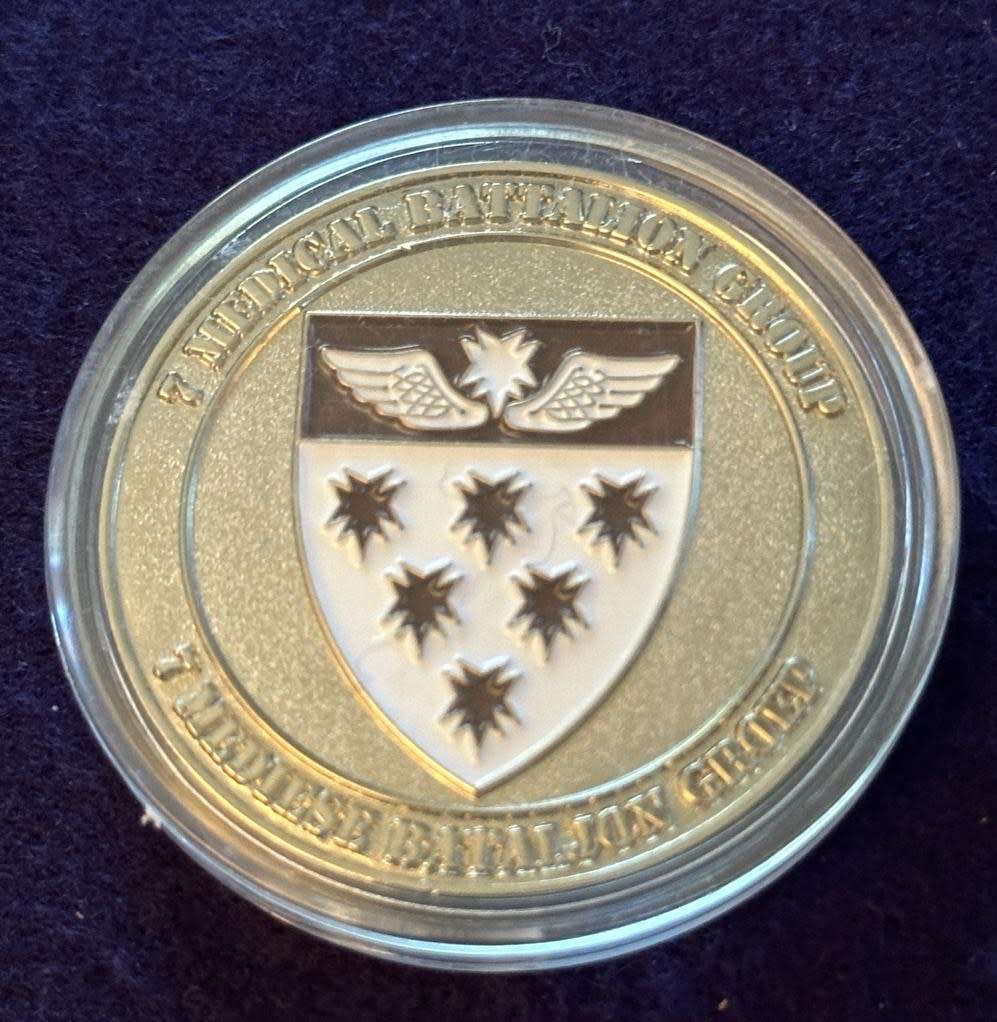SA Army 7 Special Forces Medical Battalion Group Medallion - CB Wing (Chemical) - No 003
