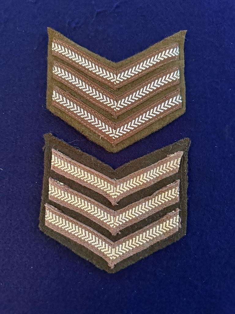 SADF Sergeant Rank Pair - Material