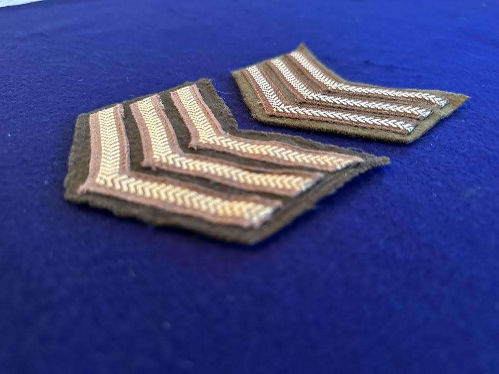 SADF Sergeant Rank Pair - Material