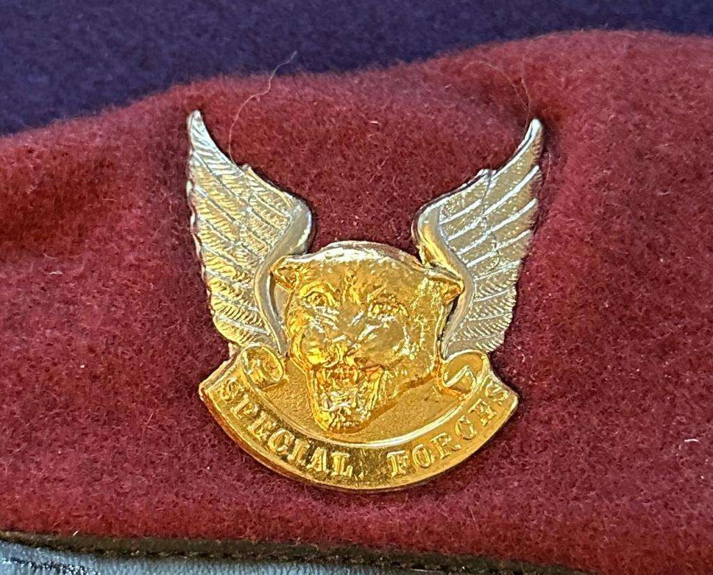 Transkei Special Forces Beret and Badge - Both Beret Screws Intact