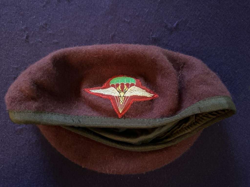 SA Army Parachute Regiment Beret - Year 1997, Size 55, Manufacturer Natal Beret