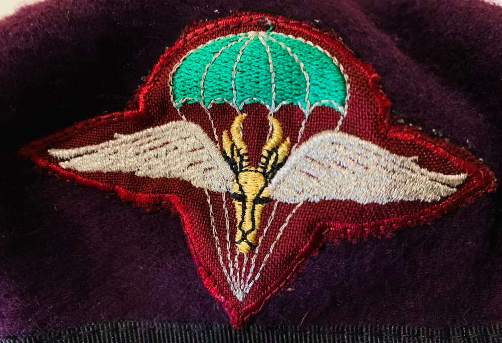 SA Army Parachute Regiment Beret - Year 1997, Size 55, Manufacturer Natal Beret