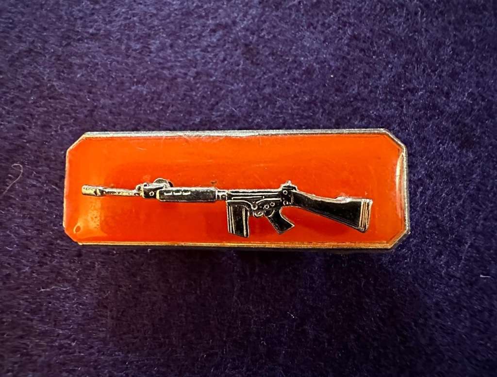 SADF Marksman Qualification Badge / Skiet Balkie - SILVER
