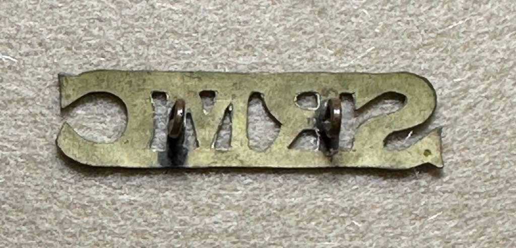 SOUTHERN RHODESIA MEDICAL CORPS SHOULDER TITLE KEAYS JEWELLERS - SALISBURY - RARE