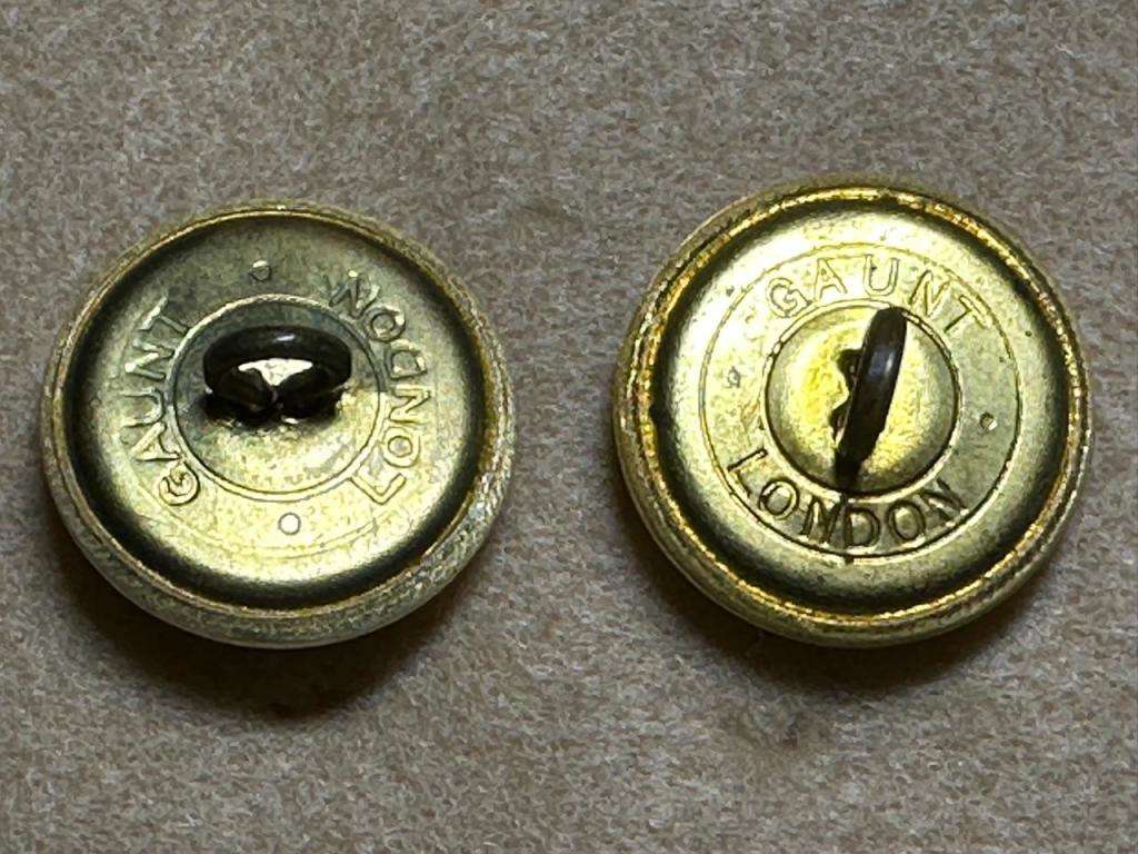 Rhodesian Medical Corps - 2 VARYING BUTTONS, by GAUNT, London