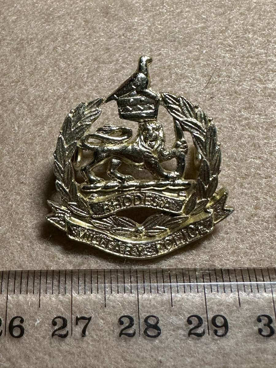 Rhodesian Corps of Military Police - Single Right facing Anodised Collar - 1970 to 1980