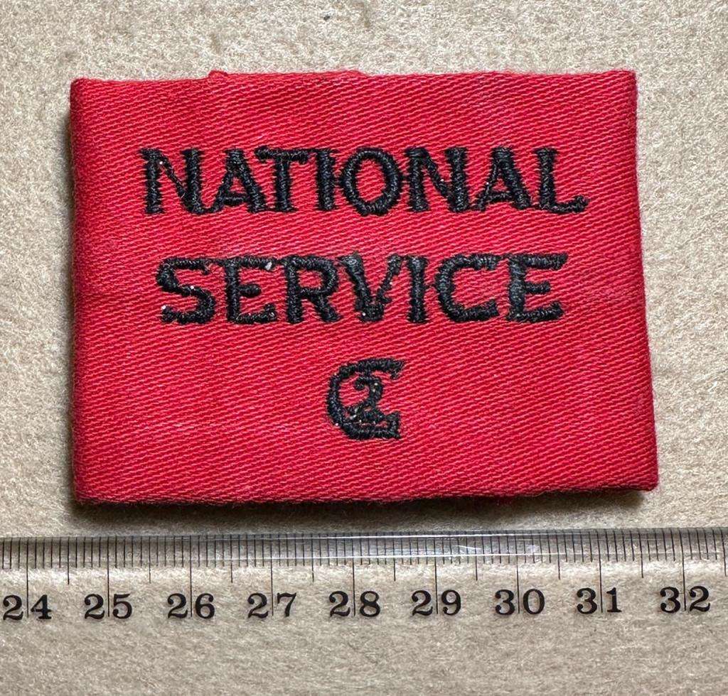 Rhodesian INTAF - RED SINGLE NATIONAL SERVICE CADET GRADE 2 SLIP ON - 1975 to 1976