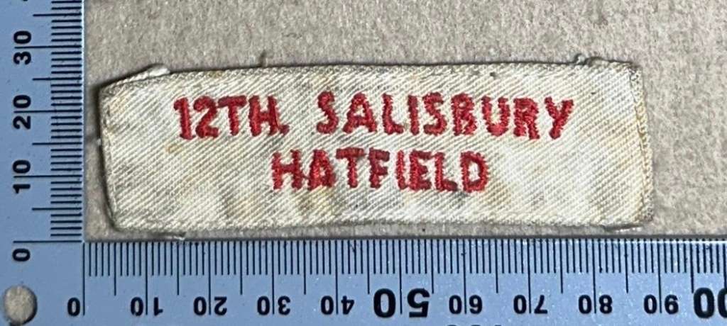 Rhodesian Boy Scouts - 12TH SCOUT HALL SALISBURY PATCH