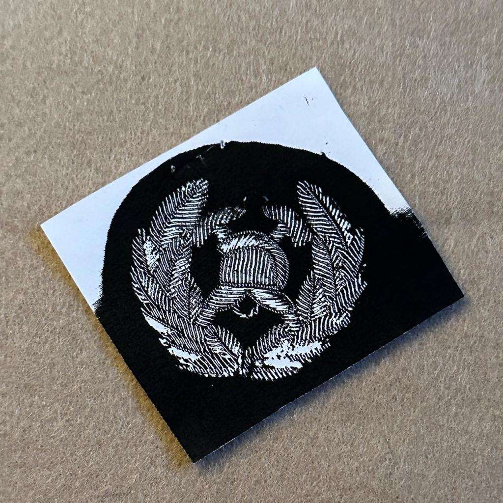 Rhodesian Fire Brigade - DESIGN ARTWORK DEMO BADGE & BULLION CAP BADGE - LOT - 16 ITEMS