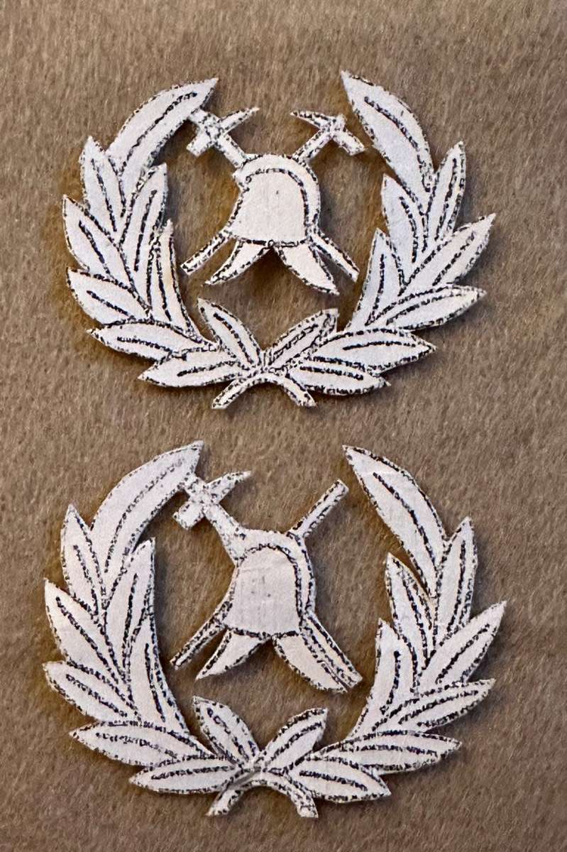 Rhodesian Fire Brigade - DESIGN ARTWORK DEMO BADGE & BULLION CAP BADGE - LOT - 16 ITEMS