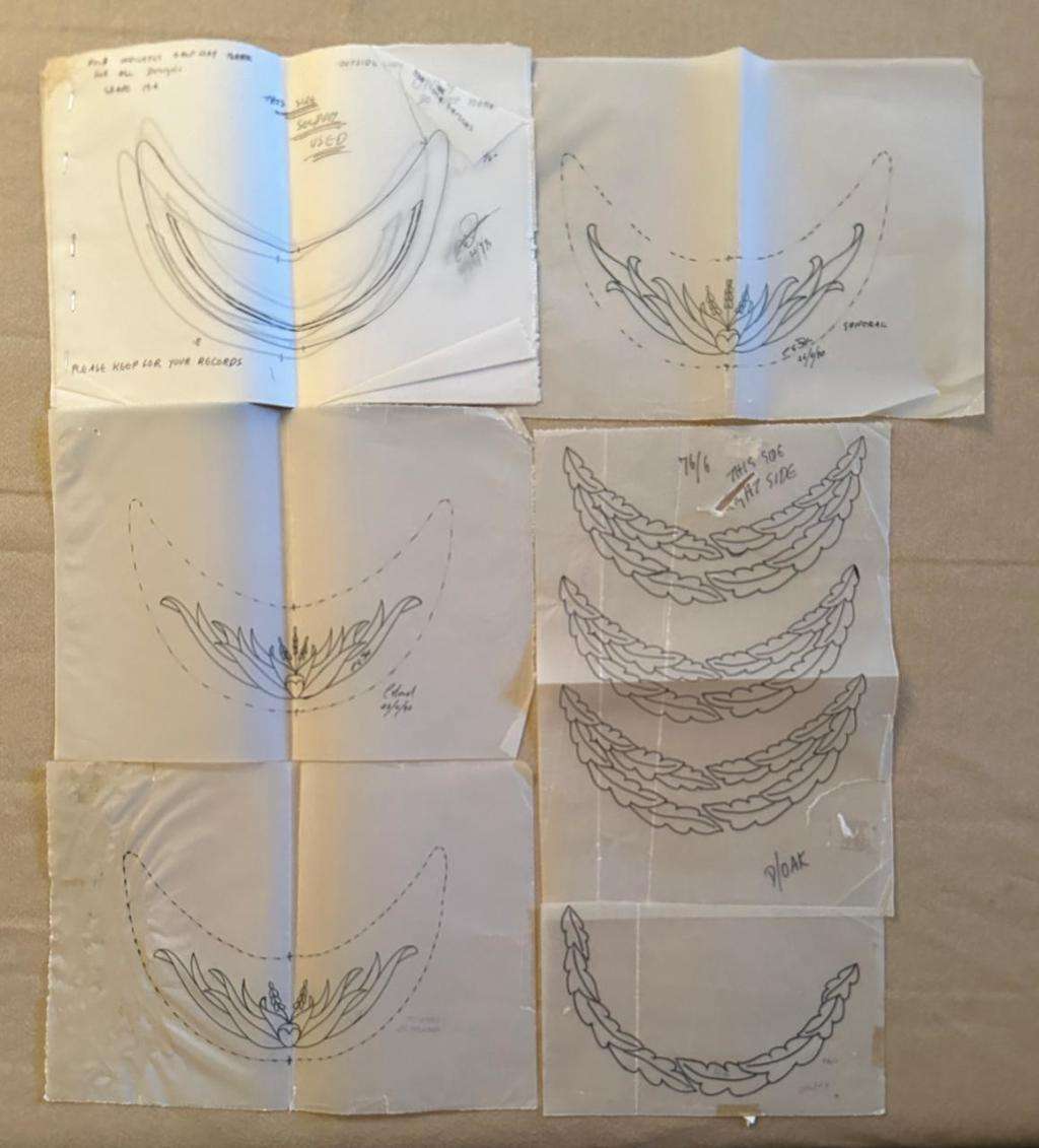 Rhodesian Fire Brigade - ENVELOPES WITH CAP PEAK AND BADGE DESIGN STENCILS - LOT - 10 ITEMS