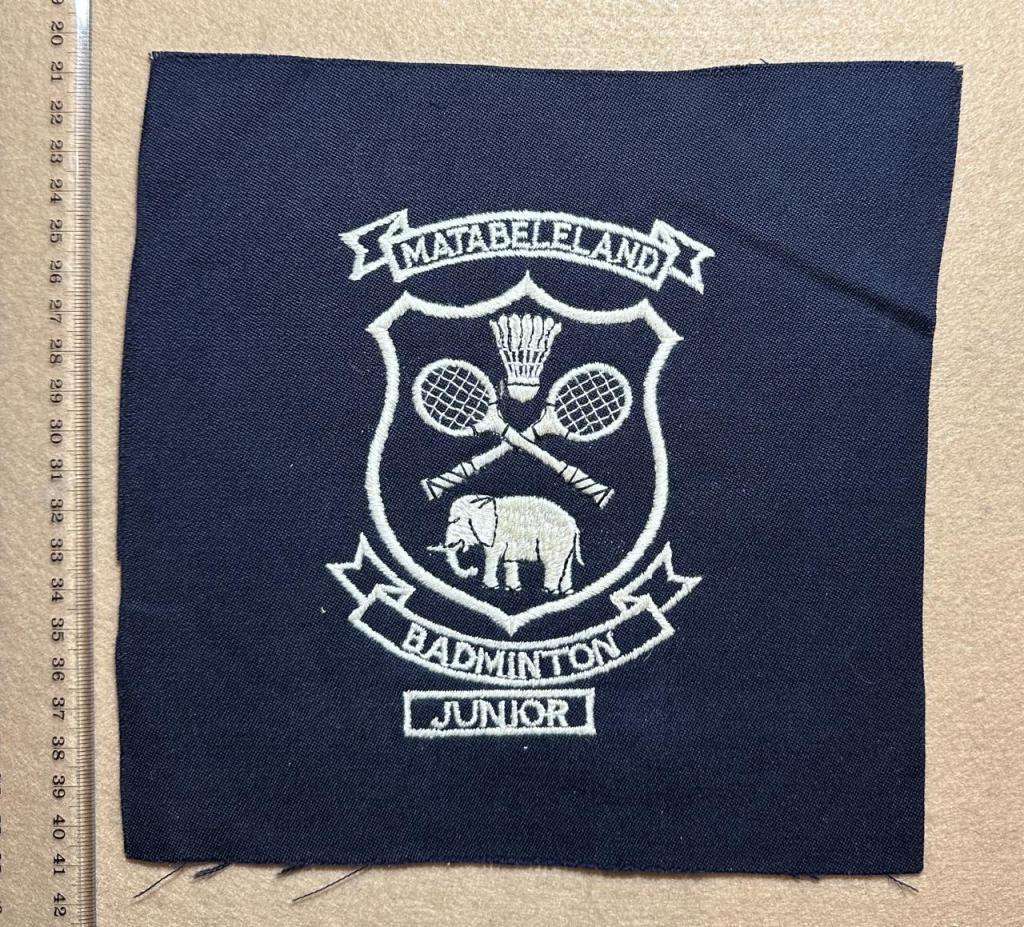 Rhodesia - MATABELELAND - PROVINCIAL SPORT COLOURS - BADMINTON JUNIOR