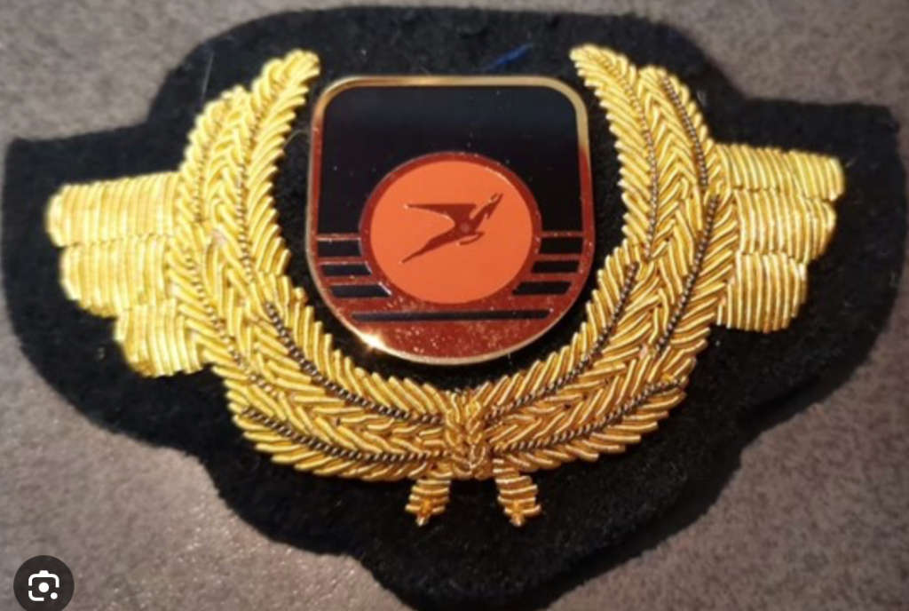 South African Civil Aviation - SAA CAP BADGE & BULLION WREATH, by CONNOISSEUR, CAPE TOWN