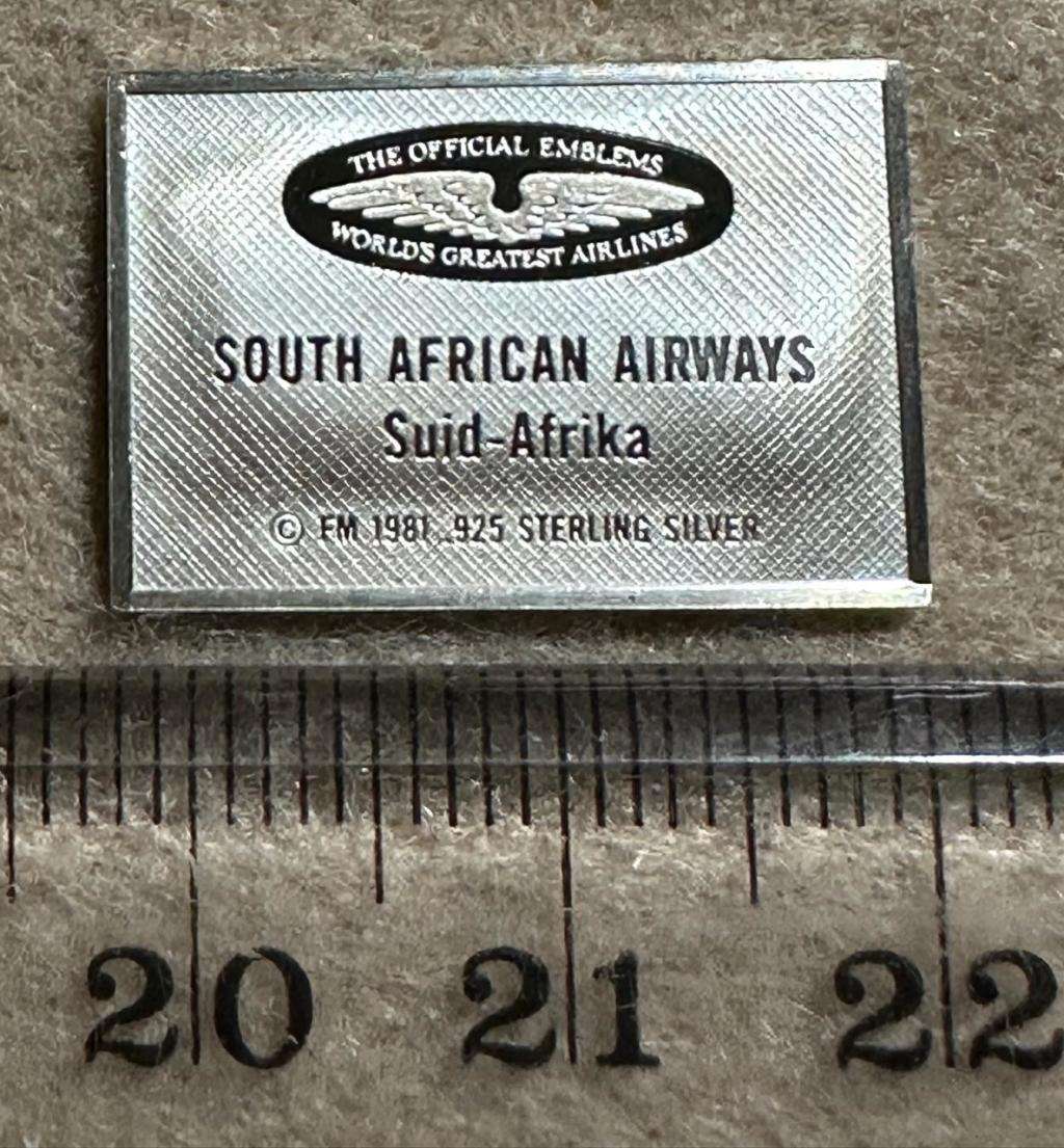 South African Civil Aviation - SAA BADGE
